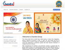 Tablet Screenshot of chandraindia.com